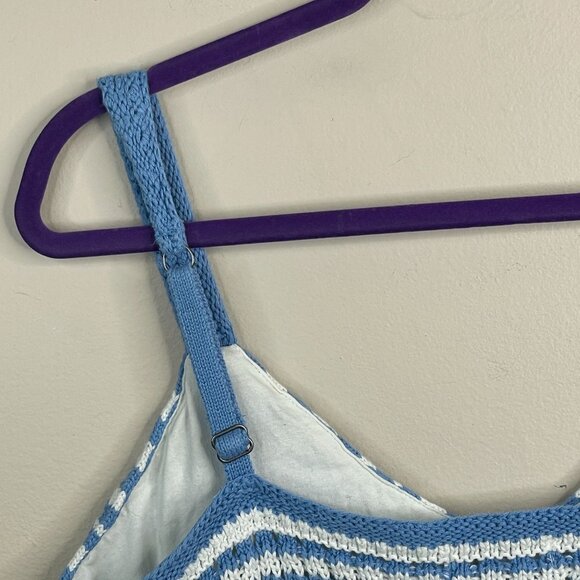 Hollister Crochet Crop Top Womens XLarge Boho Festival Hippie Spaghetti Strap - Picture 6 of 10